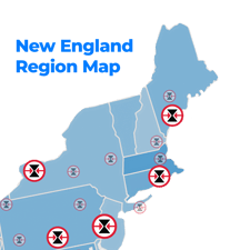 New England Airline Map