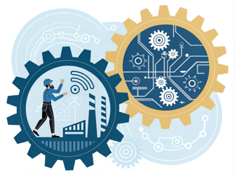 two-gears-interlocking--with-one-representing-tech (2)